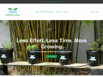ezhydrogardens.com snapshot