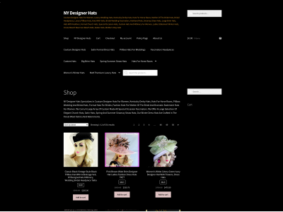 nydesignerhats.com snapshot