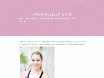 yogamelissa.com snapshot