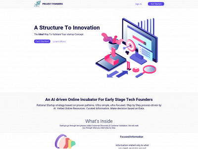 projectfounders.com snapshot