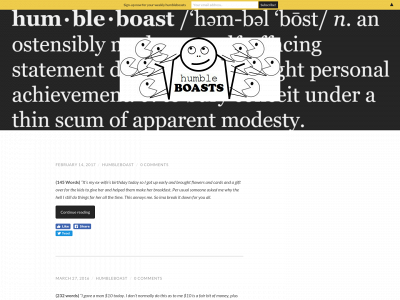 humbleboasts.com snapshot