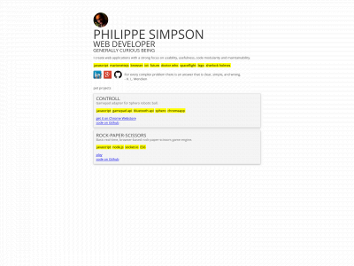 philippesimpson.dk snapshot