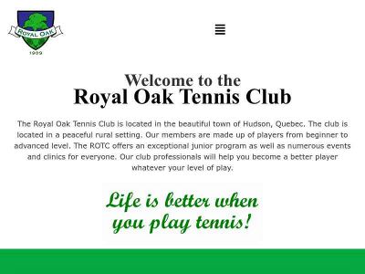 royaloaktennisclub.com snapshot