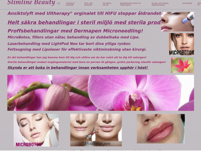 slimlinebeauty.se snapshot