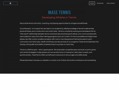 masetennis.com snapshot