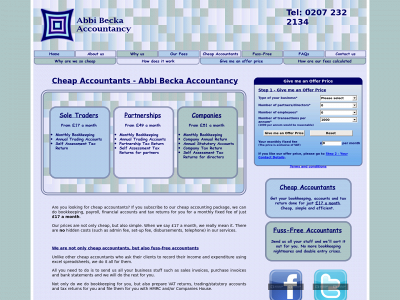 abbibeckaaccountancy.co.uk snapshot