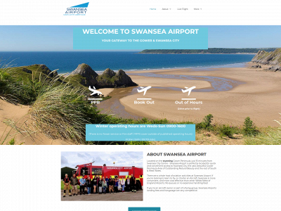 swansea-airport.wales snapshot