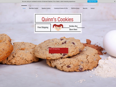 quinns-cookies.com snapshot