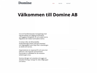 domine.se snapshot