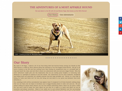 theadventuresofamostaffablehound.com snapshot
