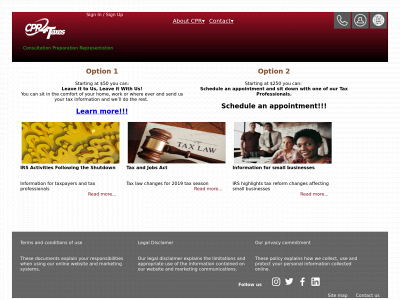 cpr4taxes.com snapshot