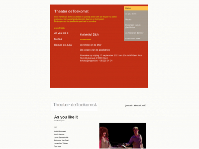 theaterdetoekomst.be snapshot