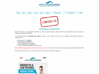 istitutigasparrini.it snapshot