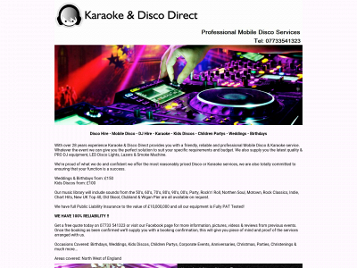 karaoke-disco-direct.co.uk snapshot