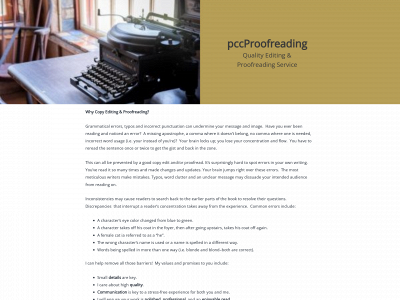 pccproofreading.com snapshot