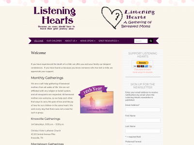 listeningheartsmoms.org snapshot