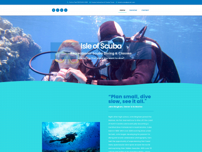 www.isleofscuba.com snapshot