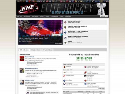 elitehockeysim.com snapshot
