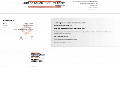 aireboroughwastetraders.co.uk snapshot