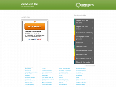 ecoskin.be snapshot