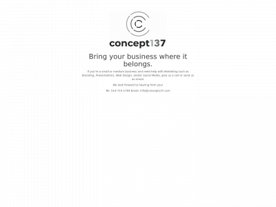 concept137.com snapshot