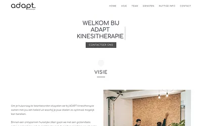 adaptkinesitherapie.be snapshot