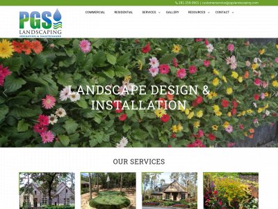 pgslandscaping.com snapshot