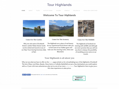 www.tourhighlands.co.uk snapshot