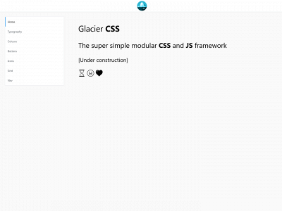 glaciercss.com snapshot