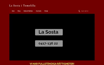 pizzerialasosta.se snapshot