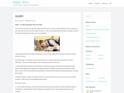 simplythrive.online snapshot