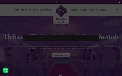 www.mosaiceventrentals.ca snapshot