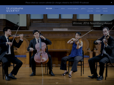 telegraphquartet.com snapshot