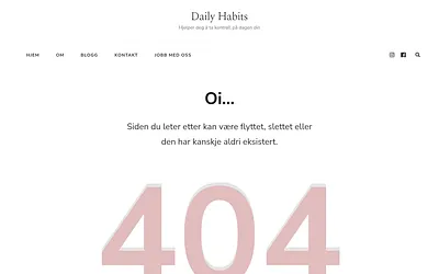 dailyhabits.no snapshot