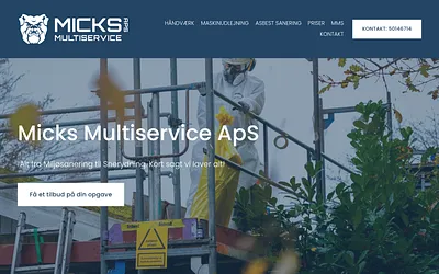 micks-maskinudlejning.dk snapshot