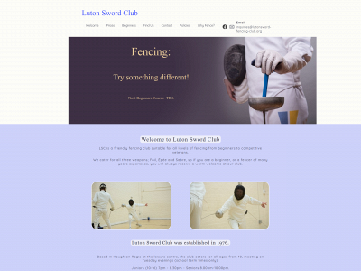 lutonsword-fencing-club.org snapshot