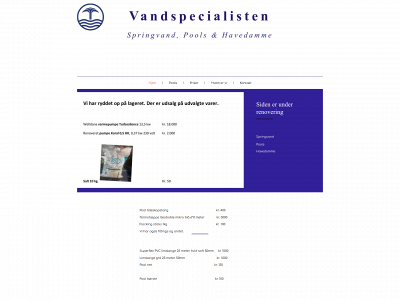 vandspecialisten.dk snapshot
