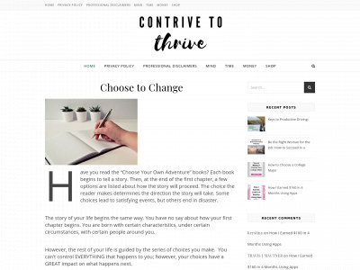 contrivetothrive.com snapshot