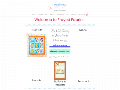 frayedfabrics.com snapshot