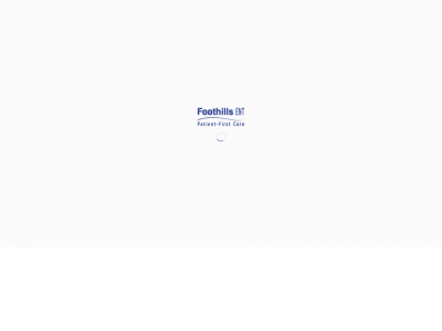 foothillsent.com snapshot
