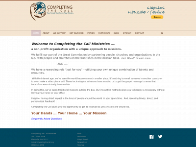 completingthecall.org snapshot