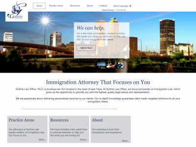 guthrieimmigrationlaw.com snapshot