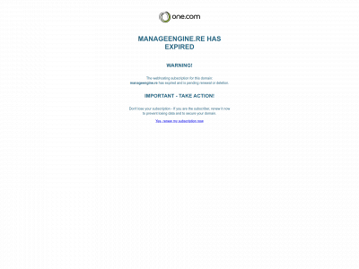 manageengine.re snapshot