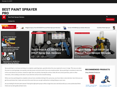 bestpaintsprayerpro.com snapshot