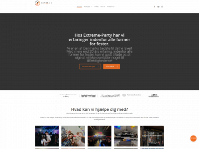 extreme-party.dk snapshot