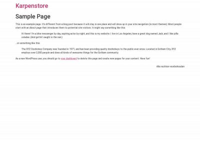 karpenstore.nl snapshot