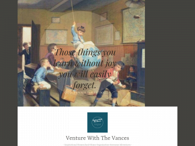 venturewiththevances.com snapshot