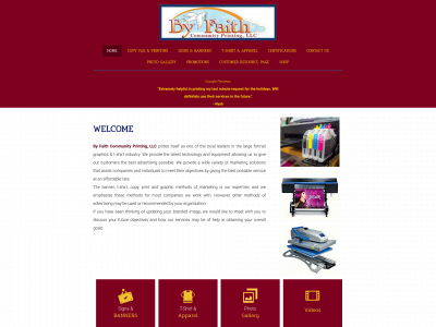 byfaithcommunityprinting.com snapshot