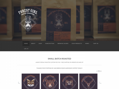 www.forestgirlcoffee.com snapshot