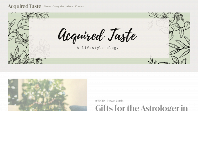 acquiredtasteblog.co snapshot